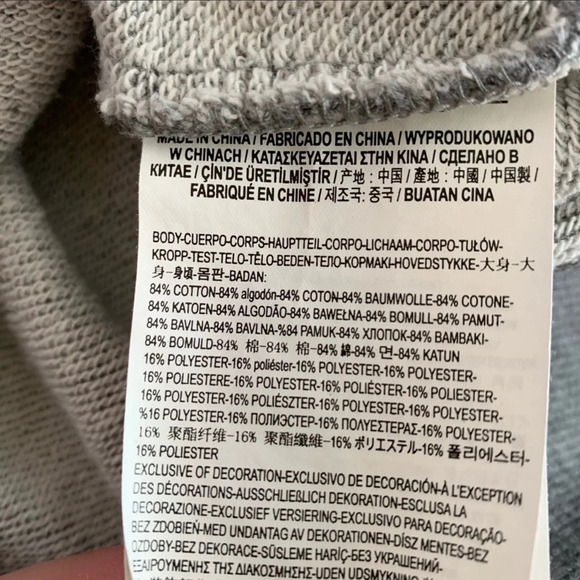 Vans Heather Gray Icon Pullover Cropped Sweatshirt Xsmall Women’s - Picture 8 of 9